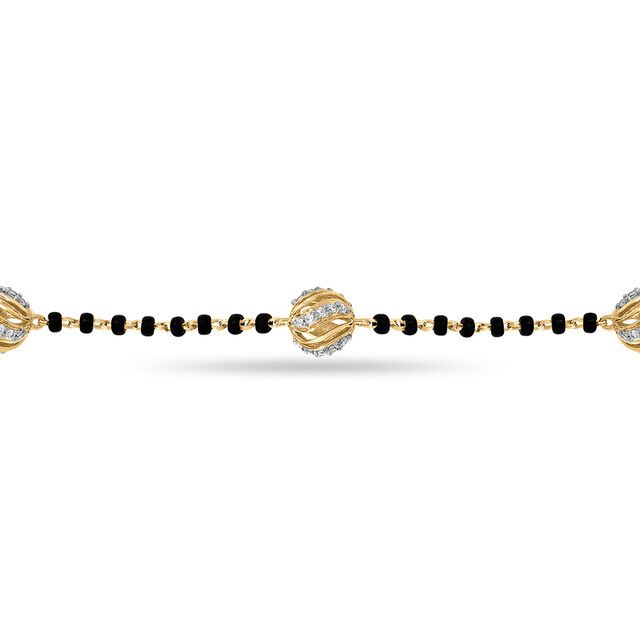 18 KT Yellow Gold Mangalsutra Bracelet 4