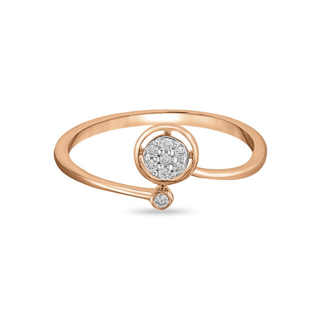 18 KT Rose Gold Dainty Ring 2