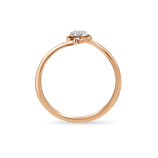 18 KT Rose Gold Dainty Ring 4