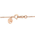 18 KTRose Gold Oval Lattice Diamond Pendant With Chain 4