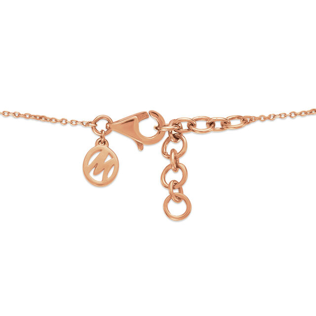18 KT Rose Gold Charm Layered Diamond Necklace 4