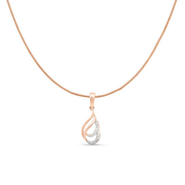18 KT Rose Gold Enticing Pendant 