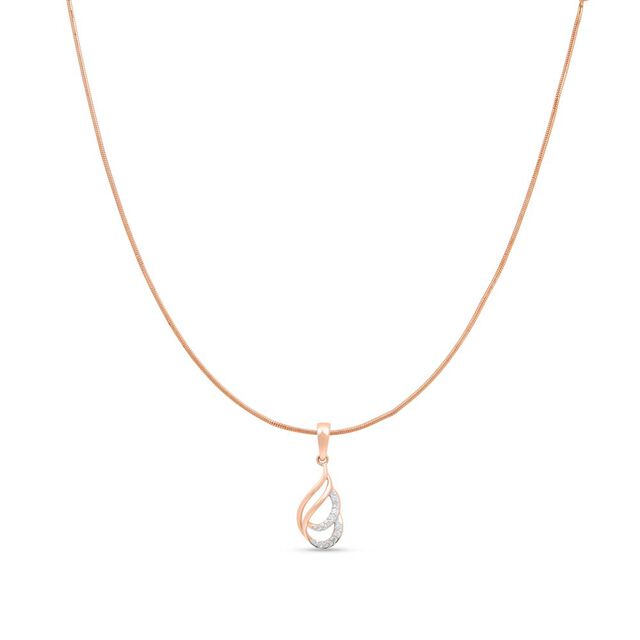 18 KT Rose Gold Enticing Pendant 2