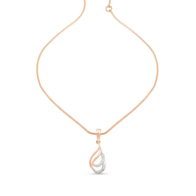 18 KT Rose Gold Enticing Pendant 3