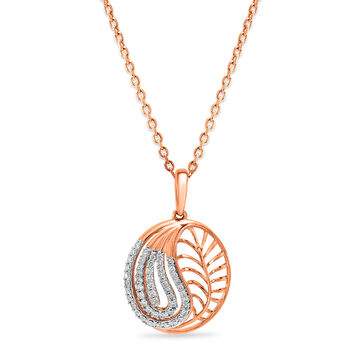 18 KT Rose Gold Luxurious Pendant