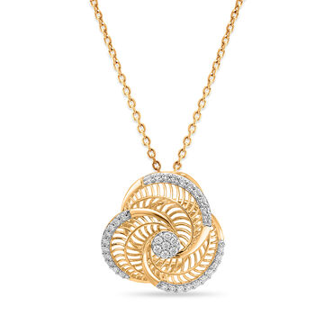 14 KT Yellow Gold Compact Pendant