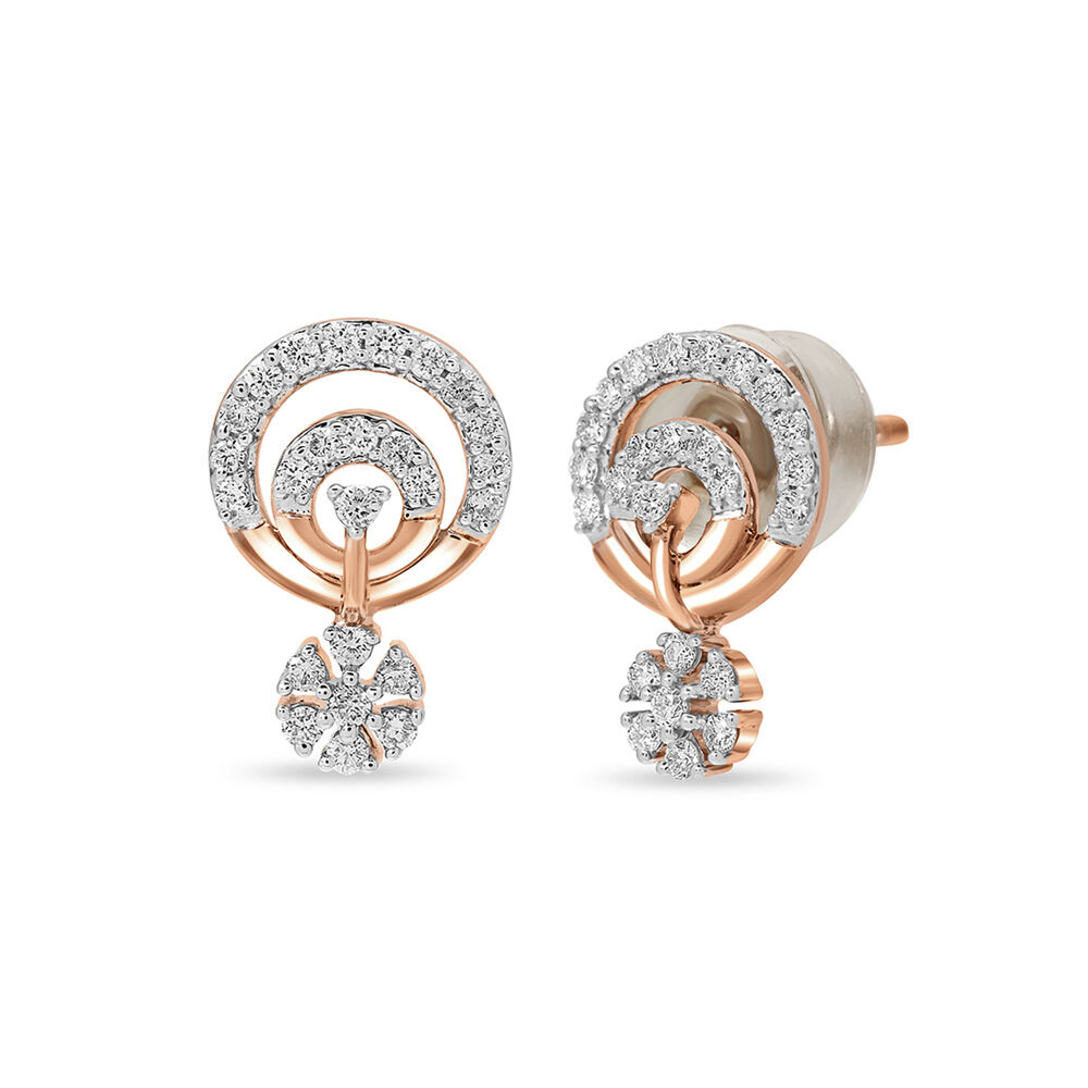 Diamond earrings hanging tanishq discount