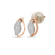 18 KT Rose Gold Stud Pretty Stud Earrings,,hi-res 2