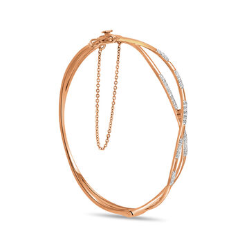 18 KT Infinity Rose Gold Bangle