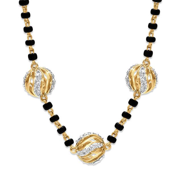 18 KT Yellow Gold Mangalsutra,,hi-res 2