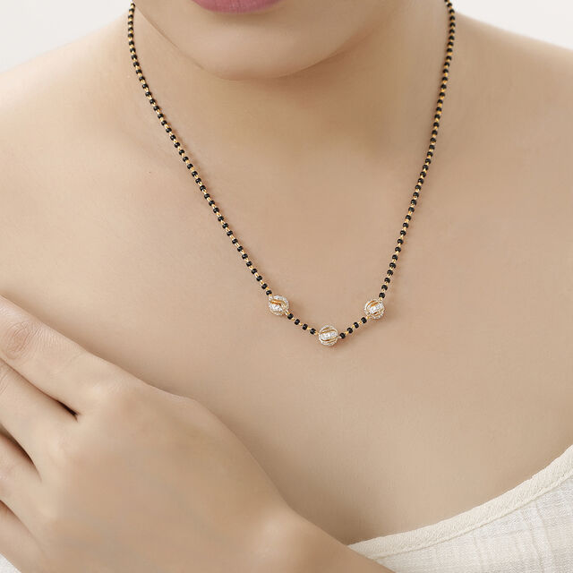 18 KT Yellow Gold Mangalsutra,,hi-res 3