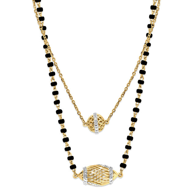 18 KT Yellow Gold Two Layered Mangalsutra 2