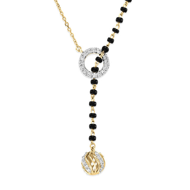 18 KT Yellow Gold Minimalistic Mangalsutra 2