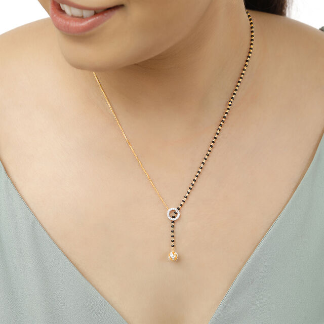 18 KT Yellow Gold Minimalistic Mangalsutra 3