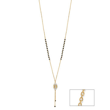 18 KT Diamond Studded Bead Mangalsutra