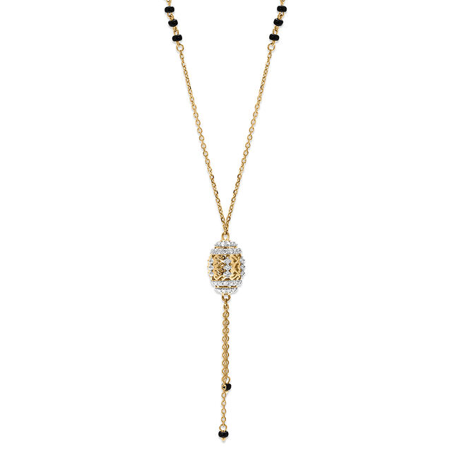 18 KT Diamond Studded Bead Mangalsutra,,hi-res 2