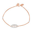 18Kt Rose Gold Unique Oval Diamond Bracelet,,hi-res 2