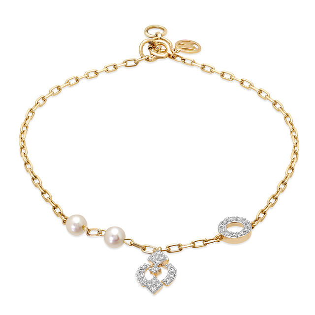 18Kt Yellow Gold A Timeless Duo Pearl Bracelet,,hi-res 2