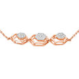 18Kt Rose Gold Hex Appeal Diamond Bracelet,,hi-res 3
