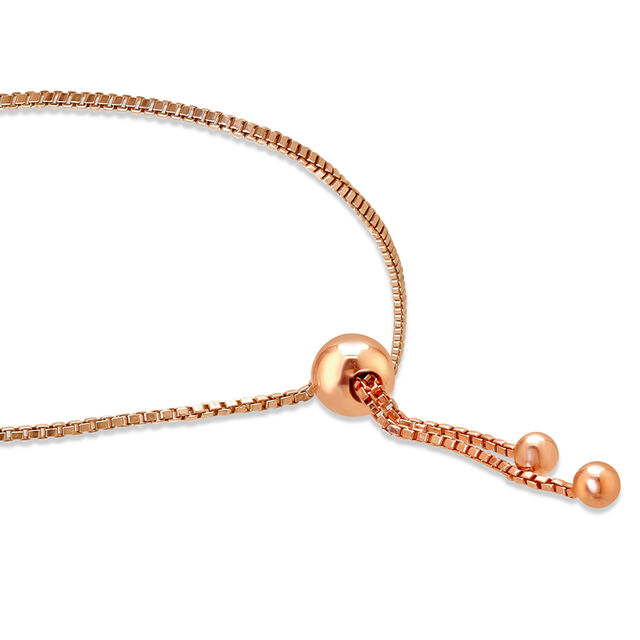 18Kt Rose Gold Pretty Infinity Diamond Bracelet 4