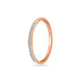 18KT Rose Gold Sophisticated Shine Diamond Finger Ring 4