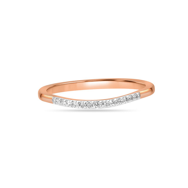 18Kt Rose Gold Forever Yours Diamond Finger Ring