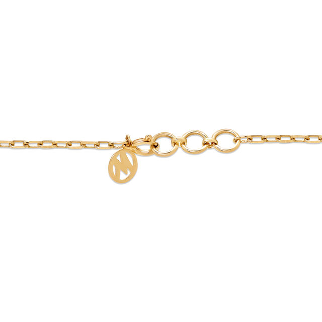 18KT Yellow Gold Diamond Interlocked Pearl Necklace 4