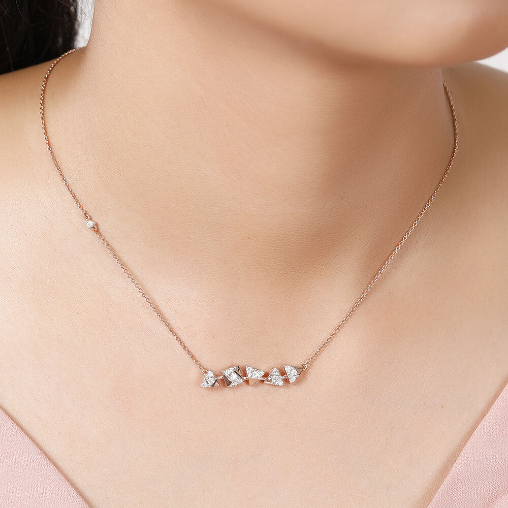 Best rose gold necklace online