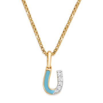 14KT Yellow Gold Lucky Gallop Diamond Pendant