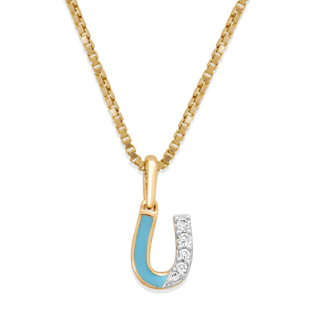 14KT Yellow Gold Lucky Gallop Diamond Pendant 