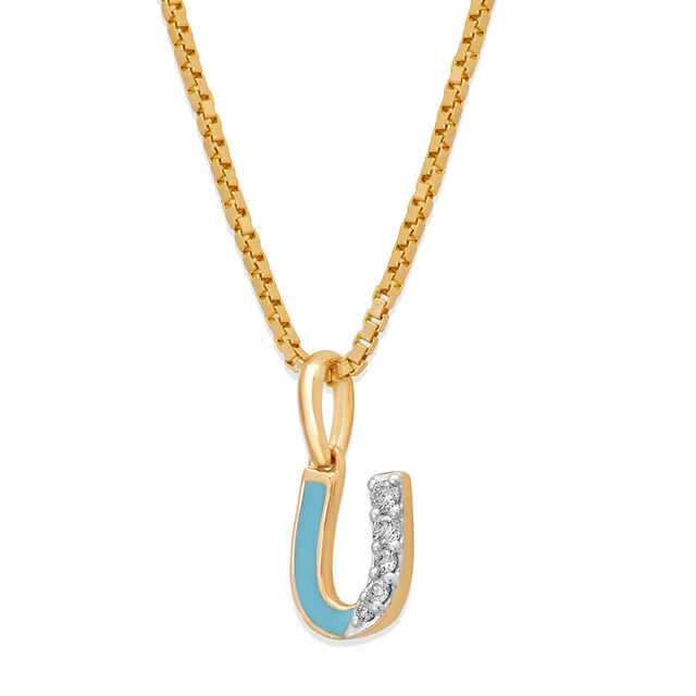 14KT Yellow Gold Lucky Gallop Diamond Pendant 2