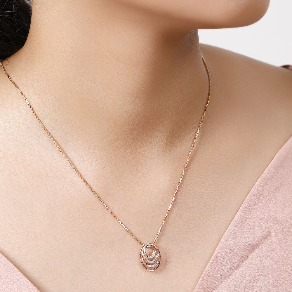 Rose gold and diamond pendant shop