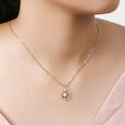 18Kt Yellow Gold Blooming Beauty Diamond Pendant,,hi-res 2