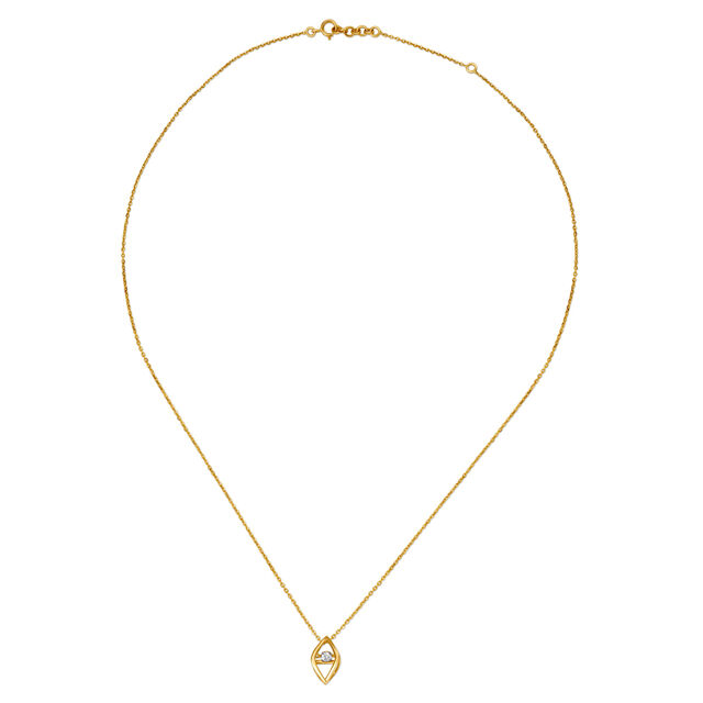 Elegant Diamond Pendant with Chain 