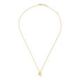 Aesthetic Dual Tone Pendant and Chain in Yellow and White Gold 