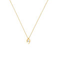 Aesthetic Dual Tone Pendant and Chain in Yellow and White Gold 2