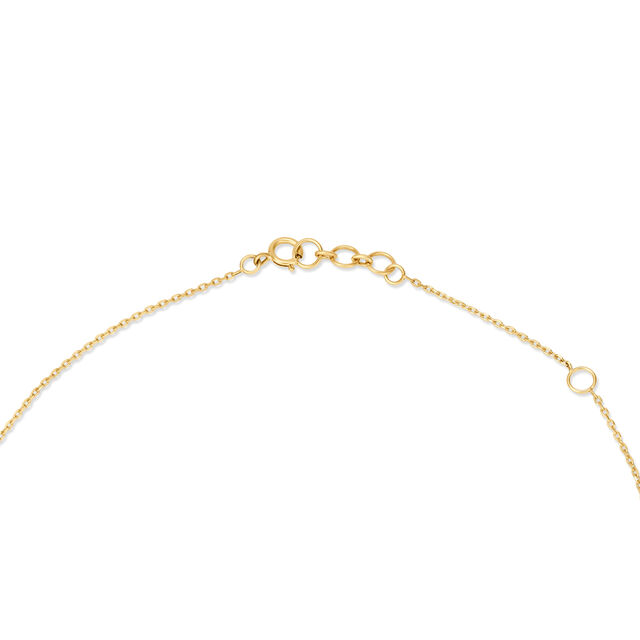 Aesthetic Dual Tone Pendant and Chain in Yellow and White Gold 3