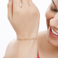 14KT Yellow Gold Tender Hearts Bracelet 4
