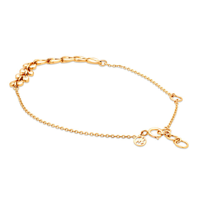 14KT Yellow Gold Tender Hearts Bracelet 5
