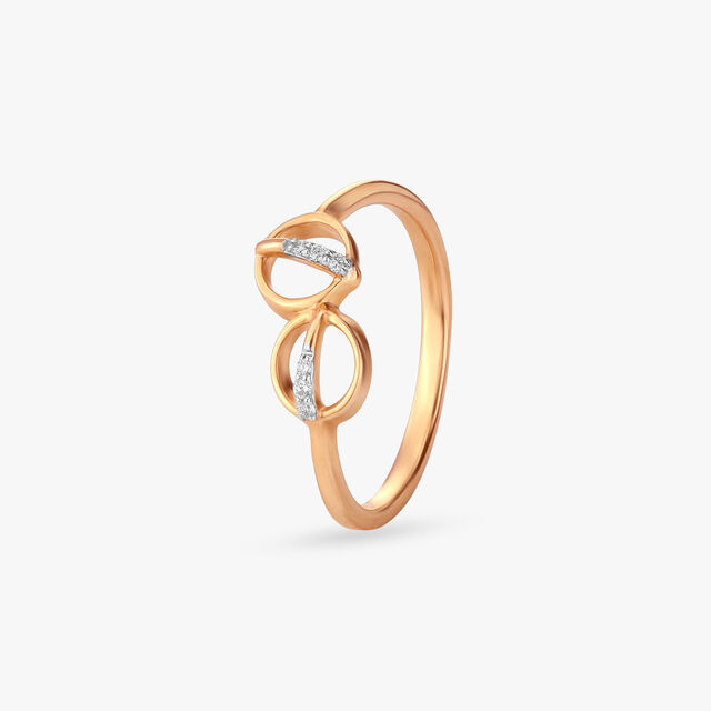 Linked Light Diamond Ring 