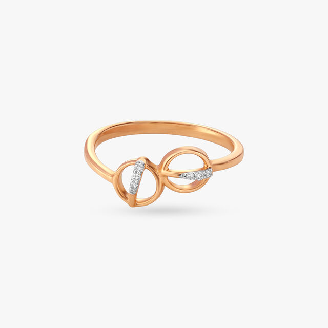 Linked Light Diamond Ring 2