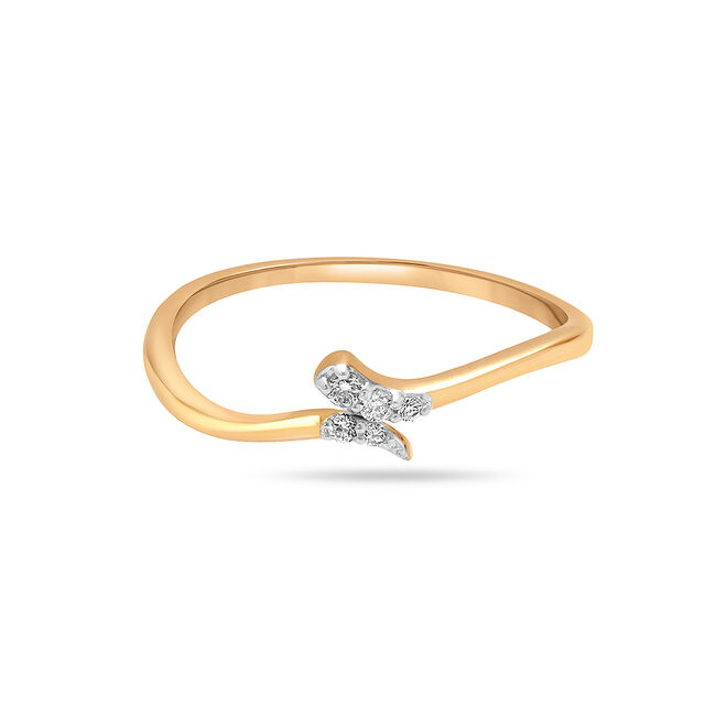 14KT Yellow Gold Willowy Diamond Ring