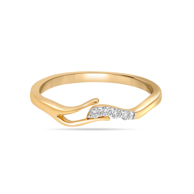 14KT Yellow Gold Glinting Twigs Diamond Ring 2