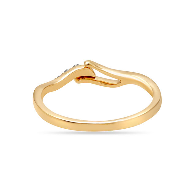 14KT Yellow Gold Glinting Twigs Diamond Ring 4