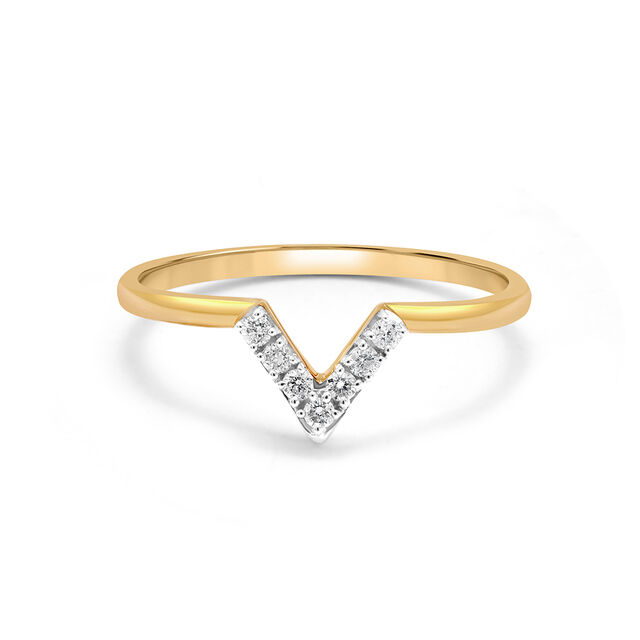 14KT Sun-Kissed Summit Diamond Finger Ring 2