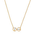 18 KT Yellow Gold Delicate Radians Diamond Pendant with Chain,,hi-res 2