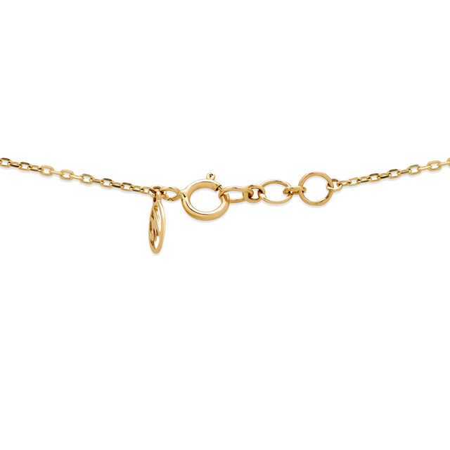 18 KT Yellow Gold Delicate Radians Diamond Pendant with Chain,,hi-res 5