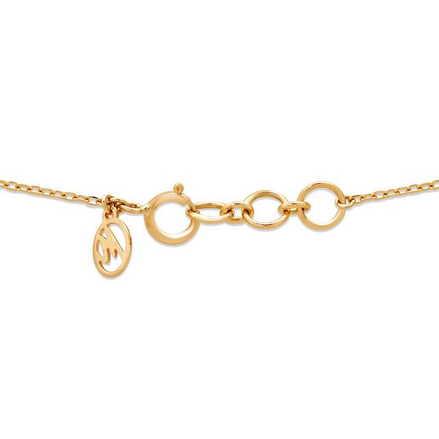 18KT Yellow Gold Abstract Sleek Diamond Necklace 5