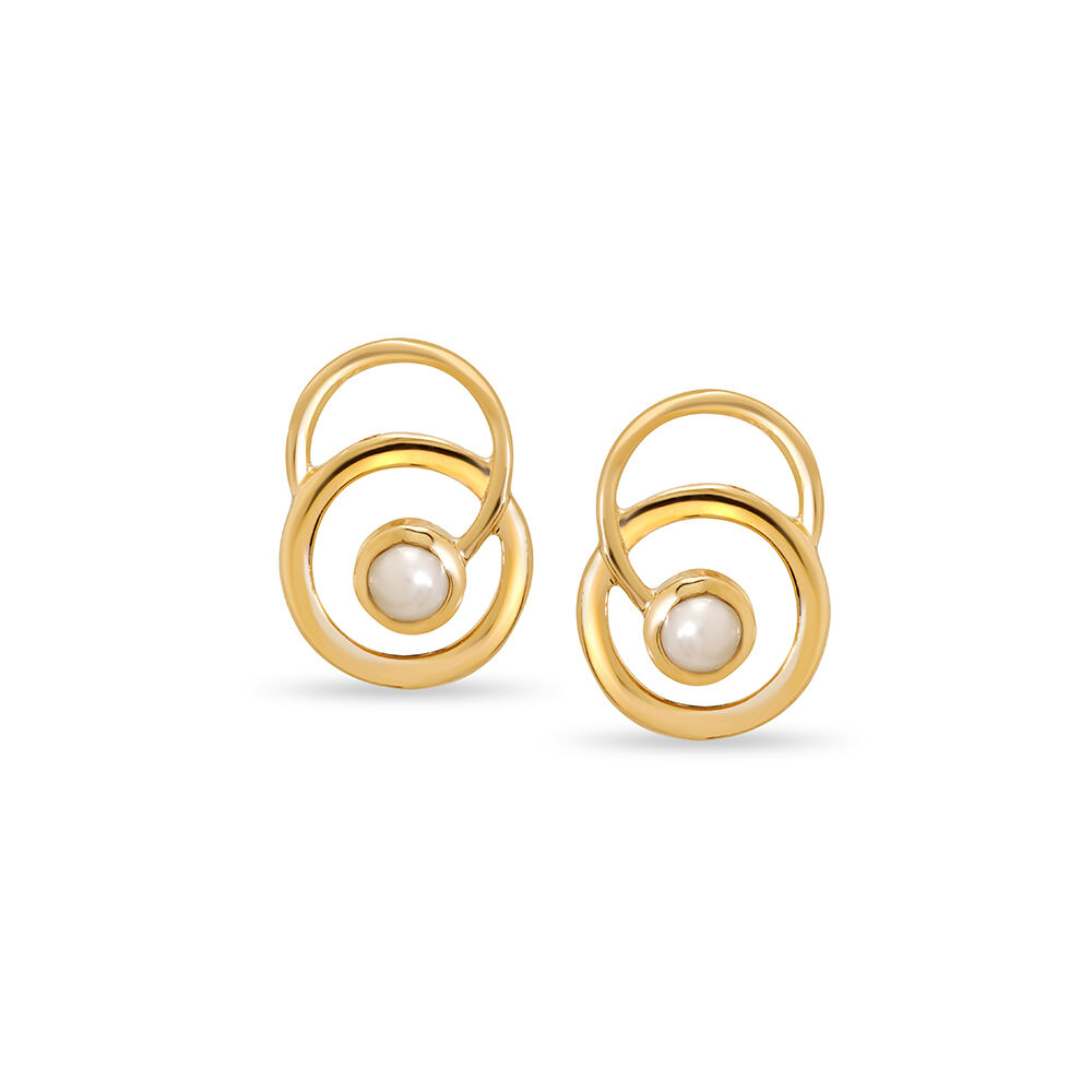 Pearl stud earrings tanishq top