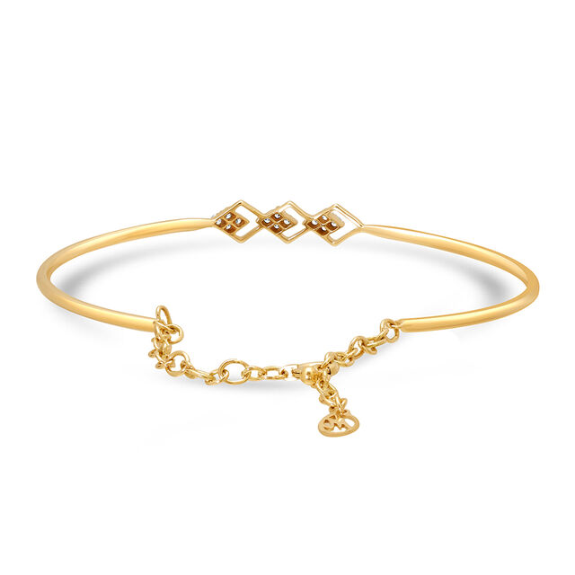 14KT Yellow Gold Alpine Ascent Diamond Bangle 5